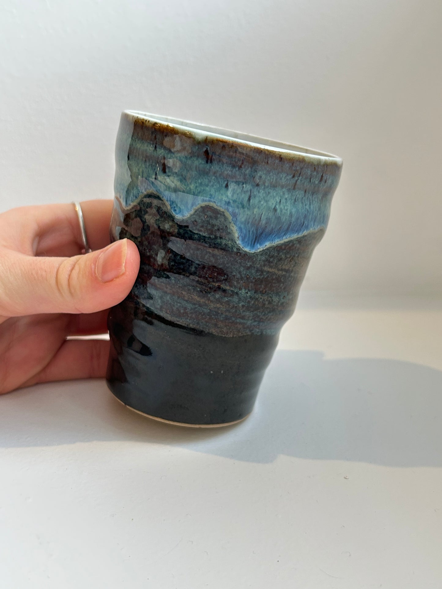 Midnight Mountains Swirl Cup