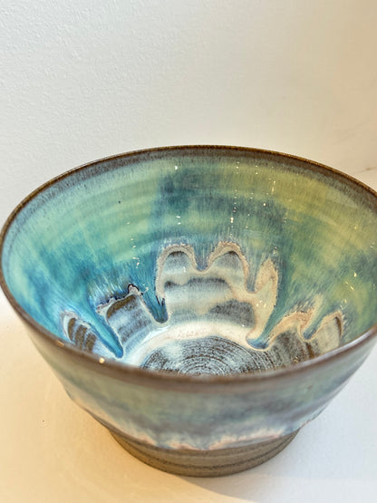 Grey Sea Green Soup Bowl (Taller)