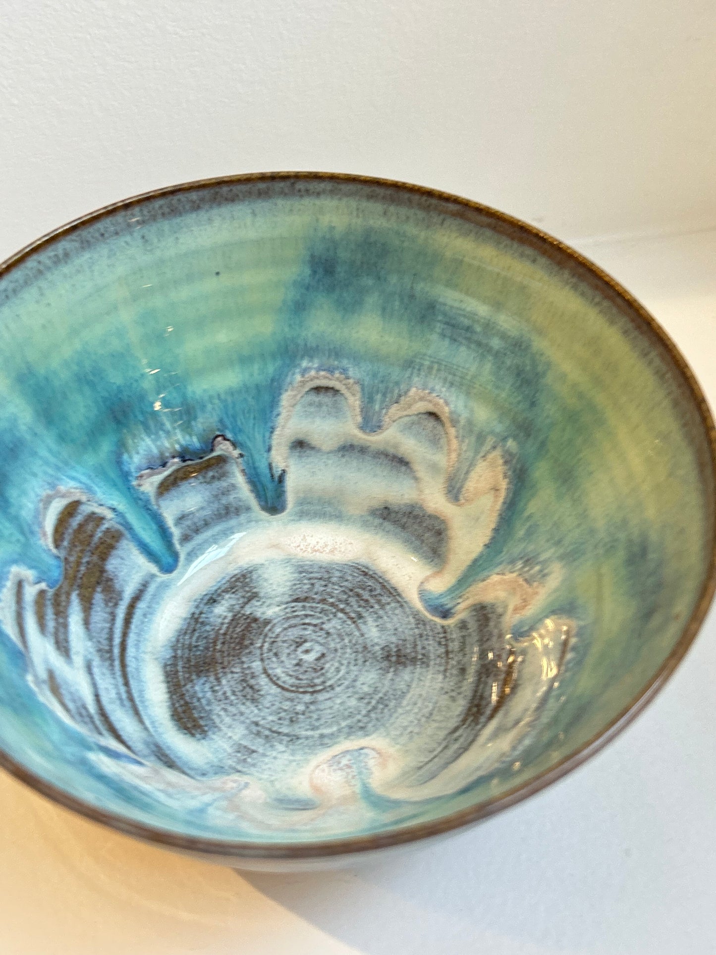Grey Sea Green Soup Bowl (Taller)