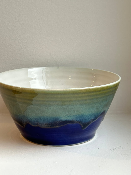 Cobalt Sage Soup Bowl ( Taller)