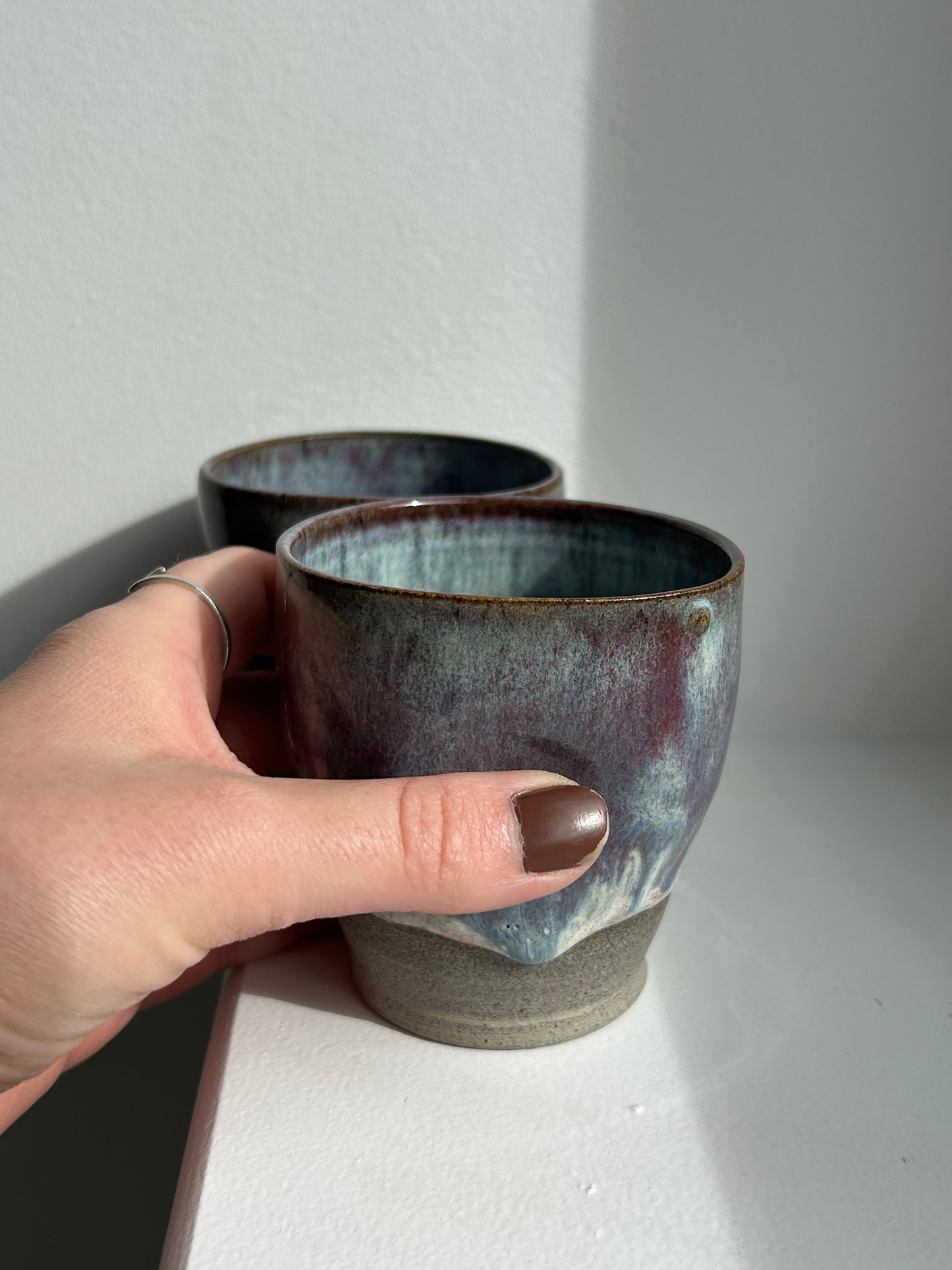 Mulberry Grey Dimple Cup
