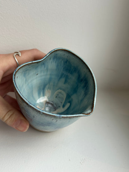 Blue Ocean Heart Jug
