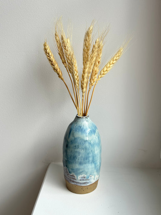 Blue Ocean Speckle Vase