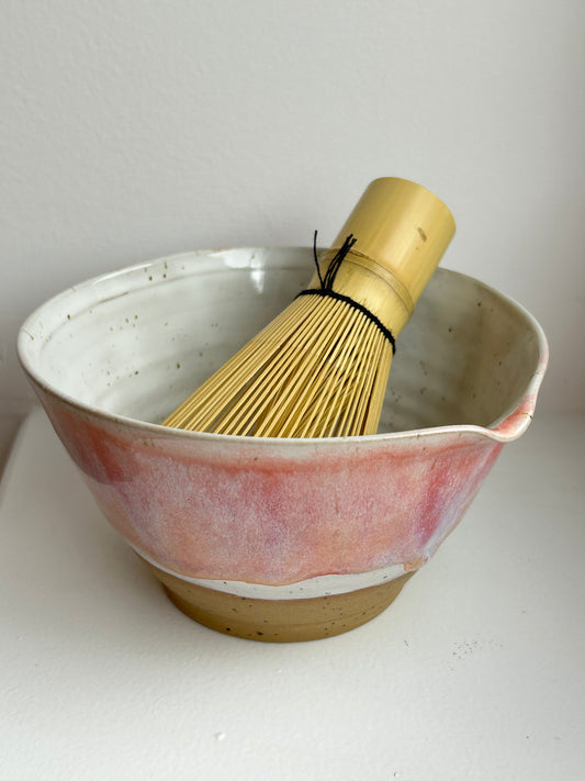 Sunset Heart Matcha Bowl