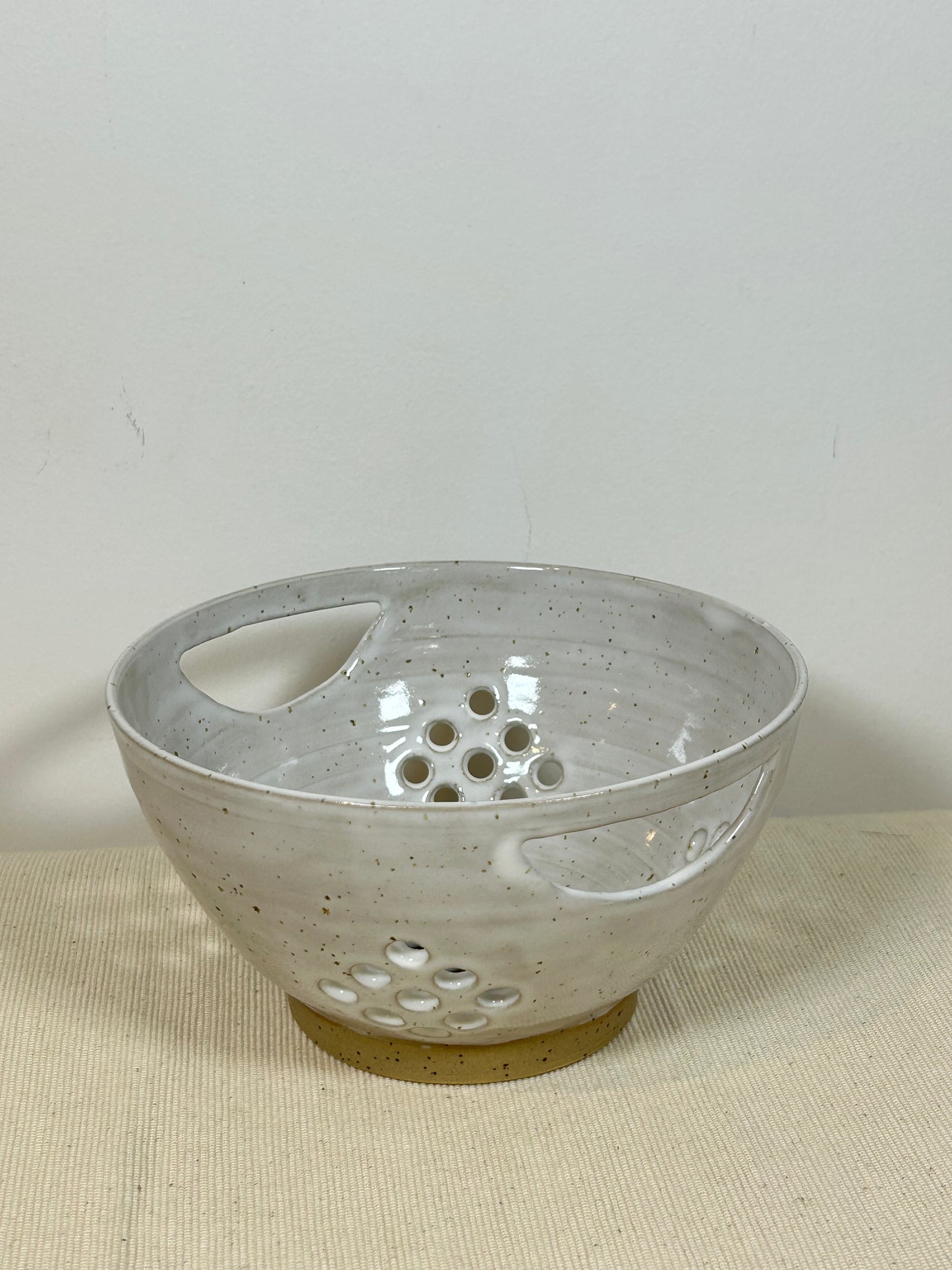 Speckled White Colander