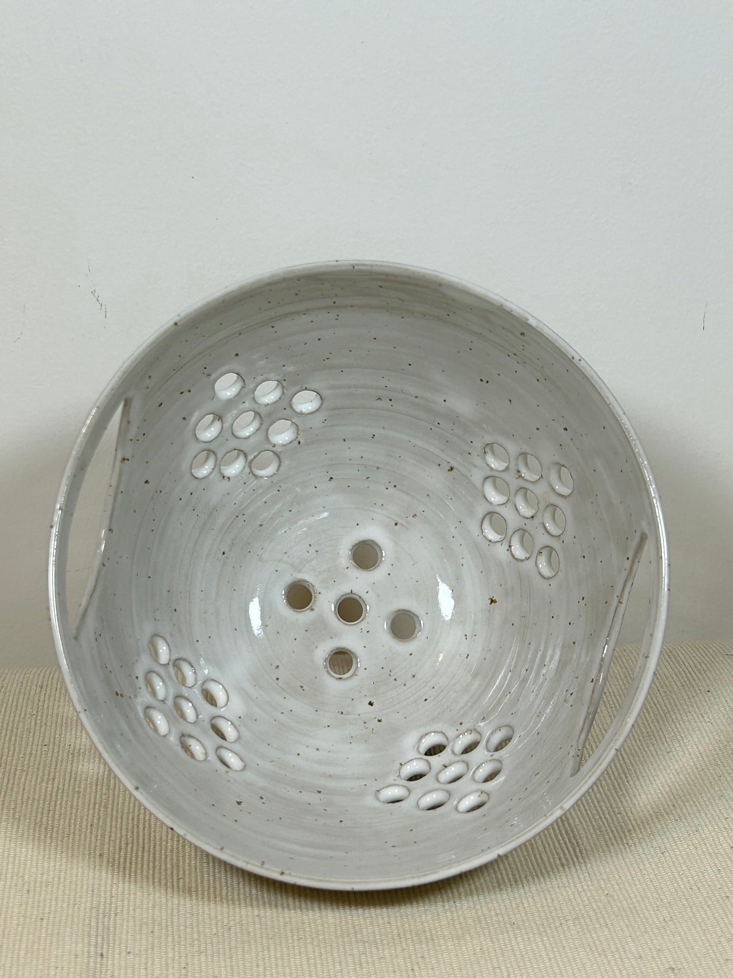 Speckled White Colander