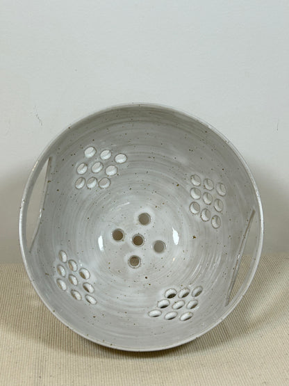 Speckled White Colander