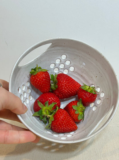 Speckled White Colander