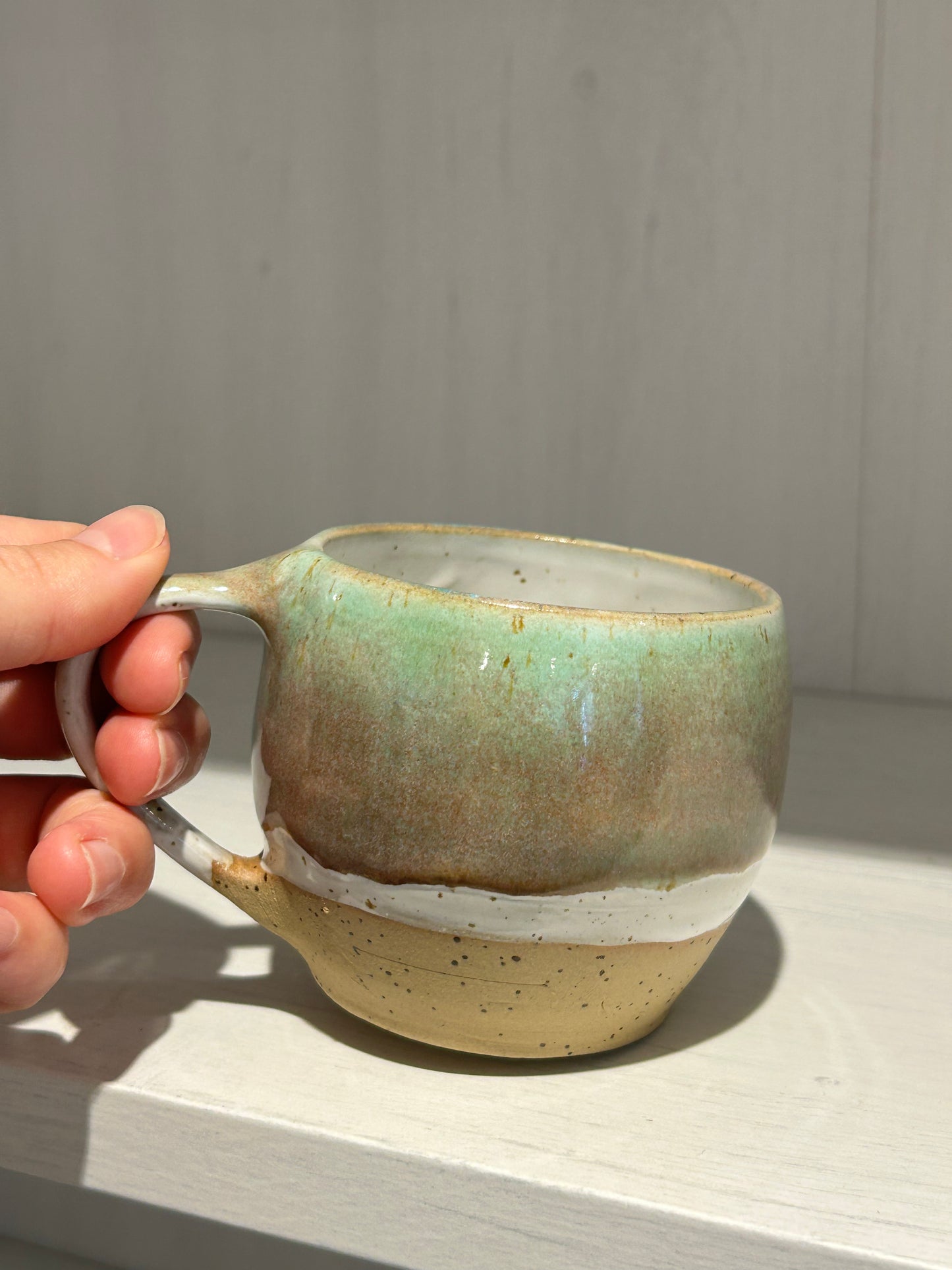 Mint Speckle Mug Shorter