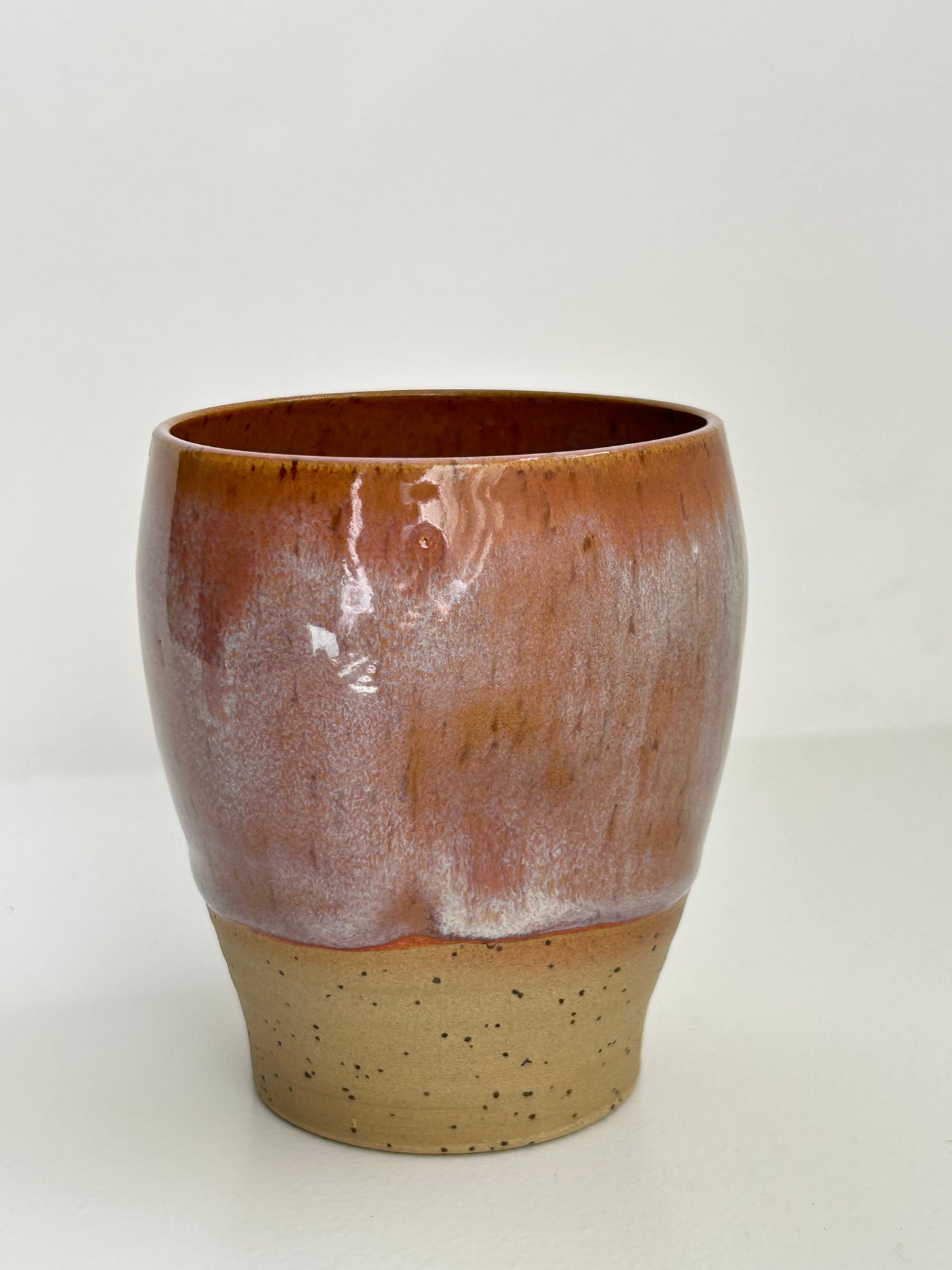 Pink Speckle Dimple Cup Tall