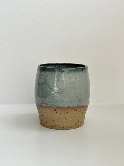 Blue Speckle Straight Tumbler
