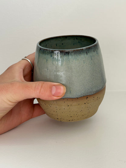Blue Speckle Rounded Tumbler