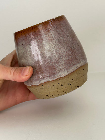 Speckled Plum Ceramic Tumbler