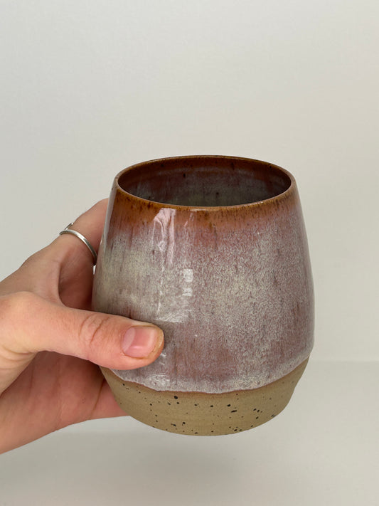 Speckled Plum Ceramic Tumbler