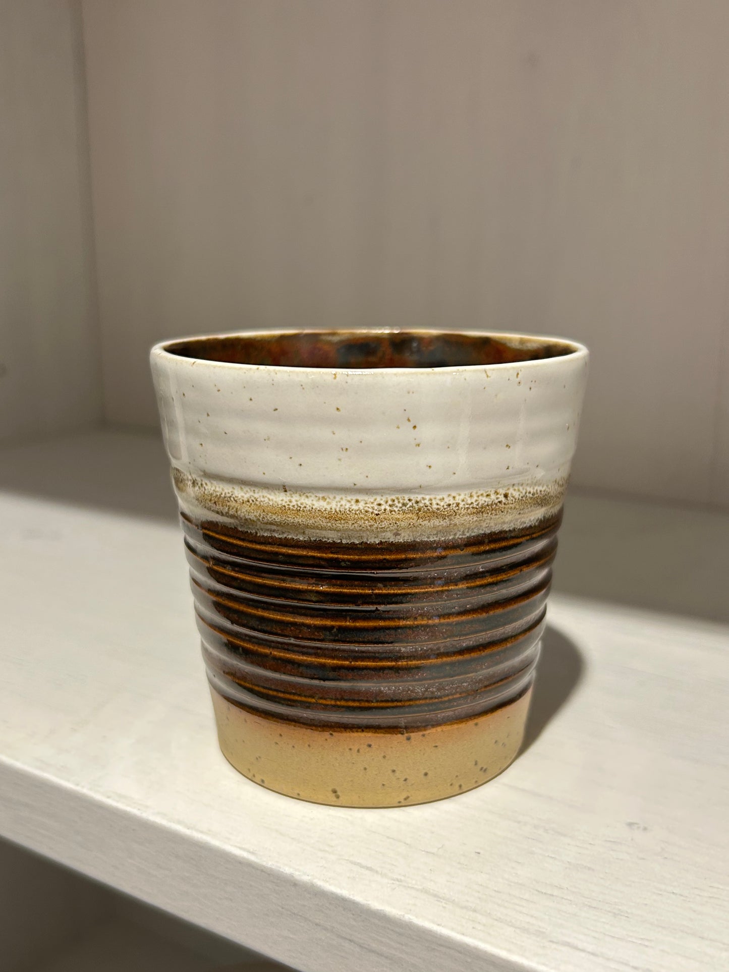 Rustic Umber Carved Tumbler