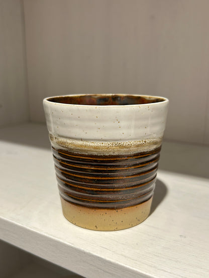 Rustic Umber Carved Tumbler