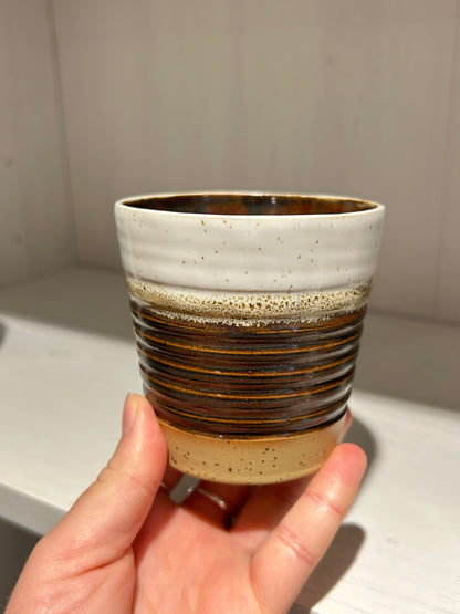Rustic Umber Carved Tumbler