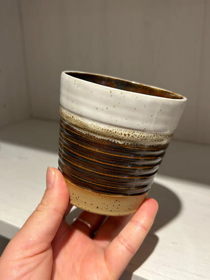 Rustic Umber Carved Tumbler