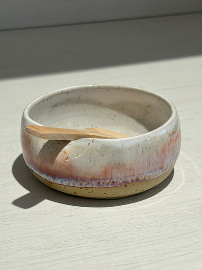 Crimson Salt/ Tea Bag Pot
