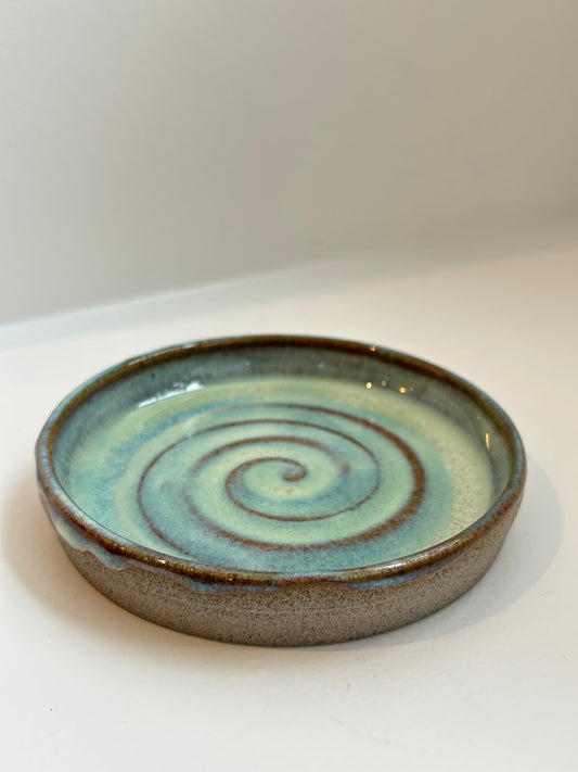 Sea Green Grey Soap Dish