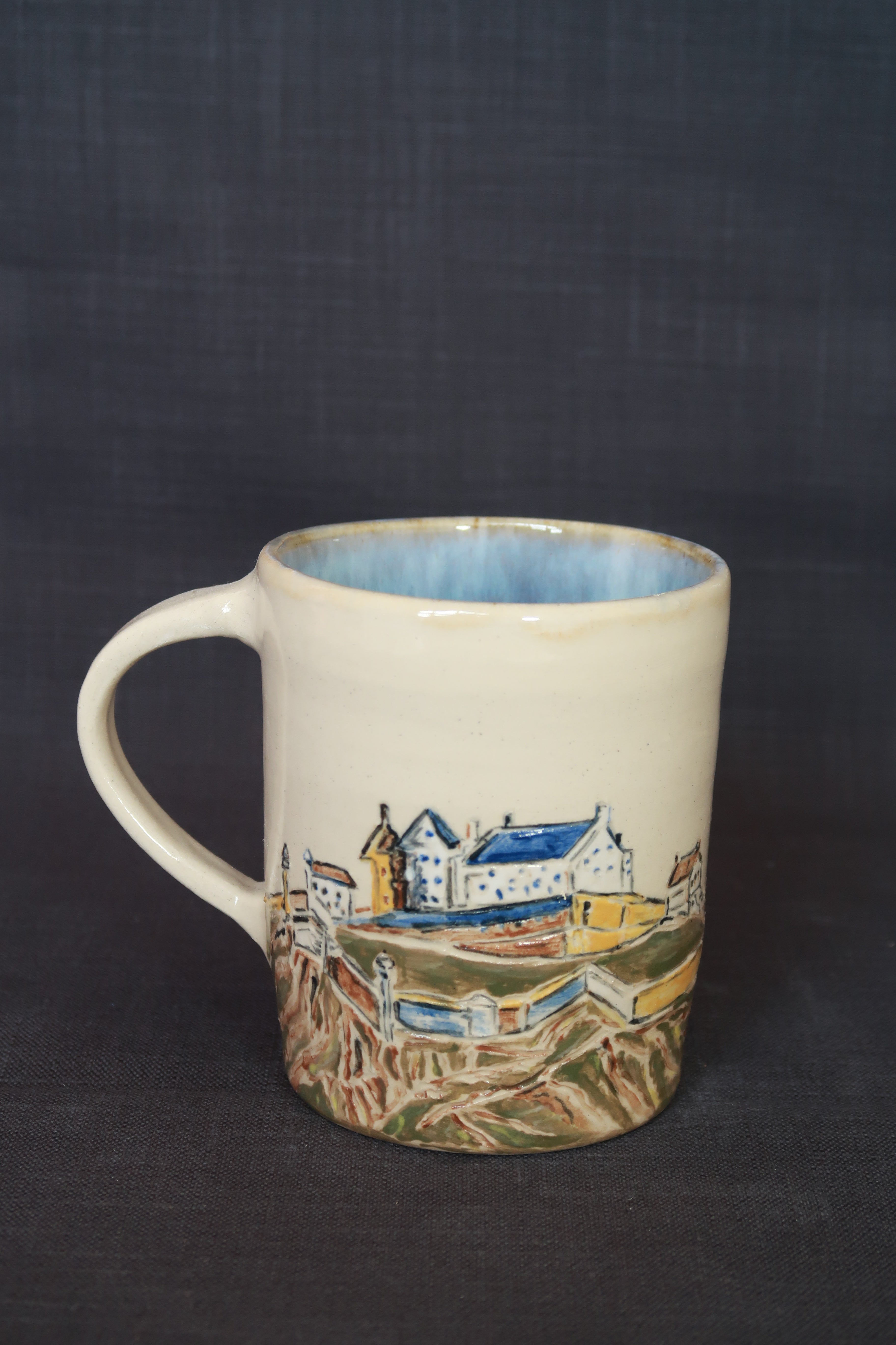 Handmade Ceramic Mug / Edinburgh Castle / Handpainted ceramic ...