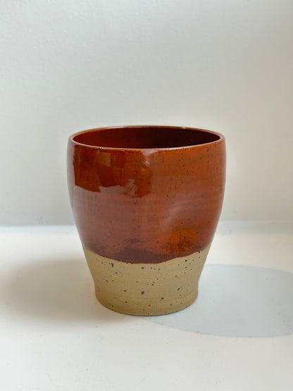Burnt Sienna Dimple Cup