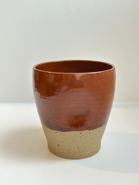 Burnt Sienna Dimple Cup