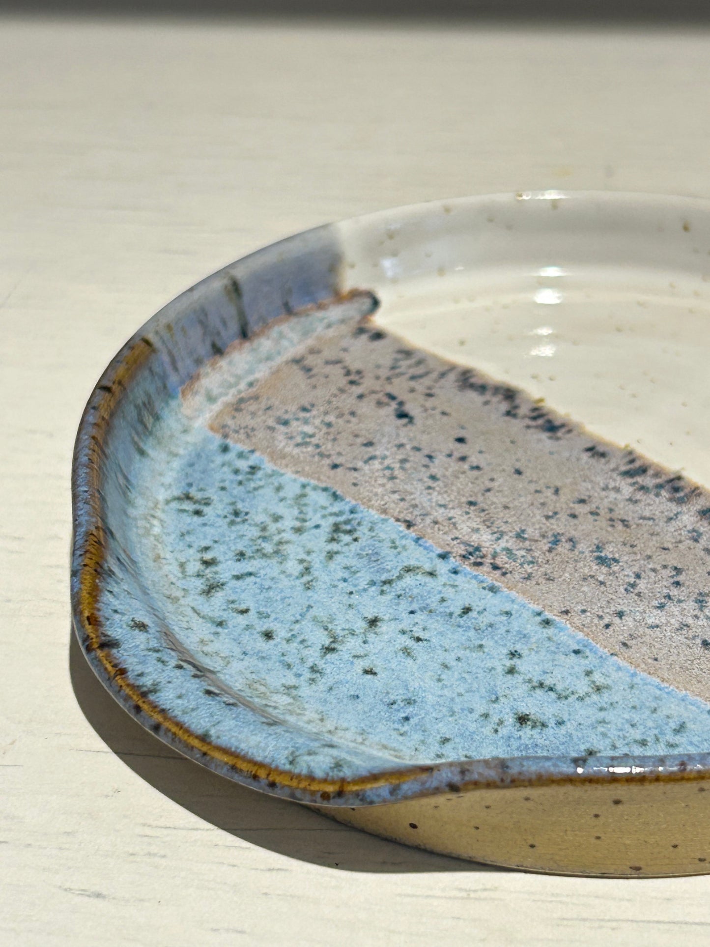 Pastel Blues Spoon Rest