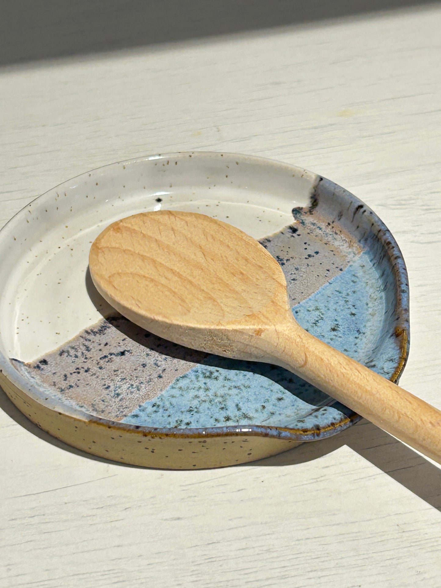 Pastel Blues Spoon Rest