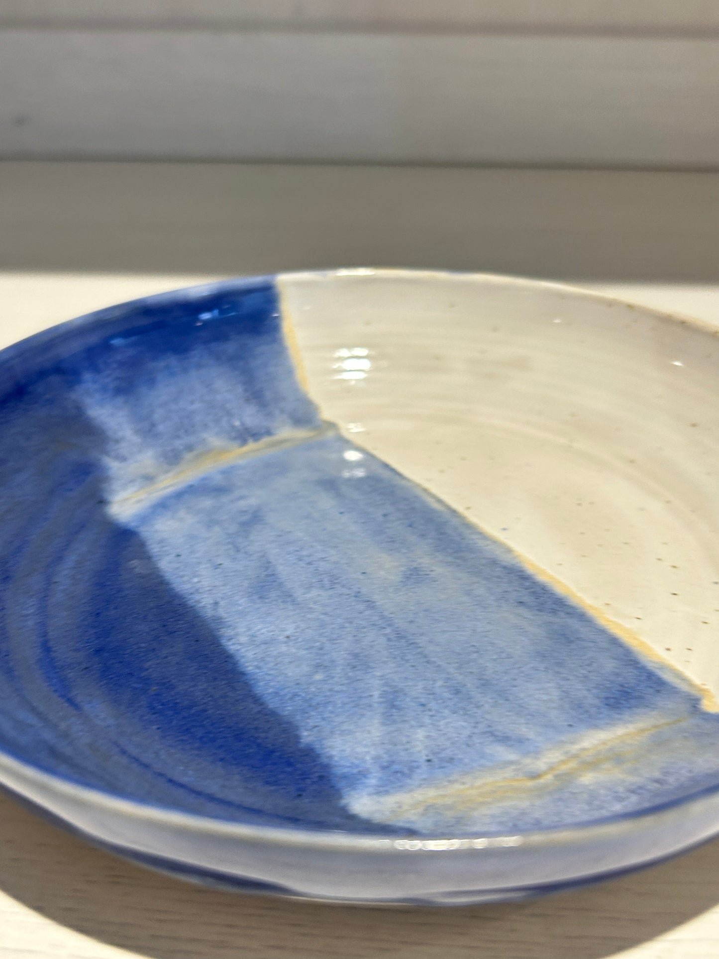 Indigo Shallow Bowl