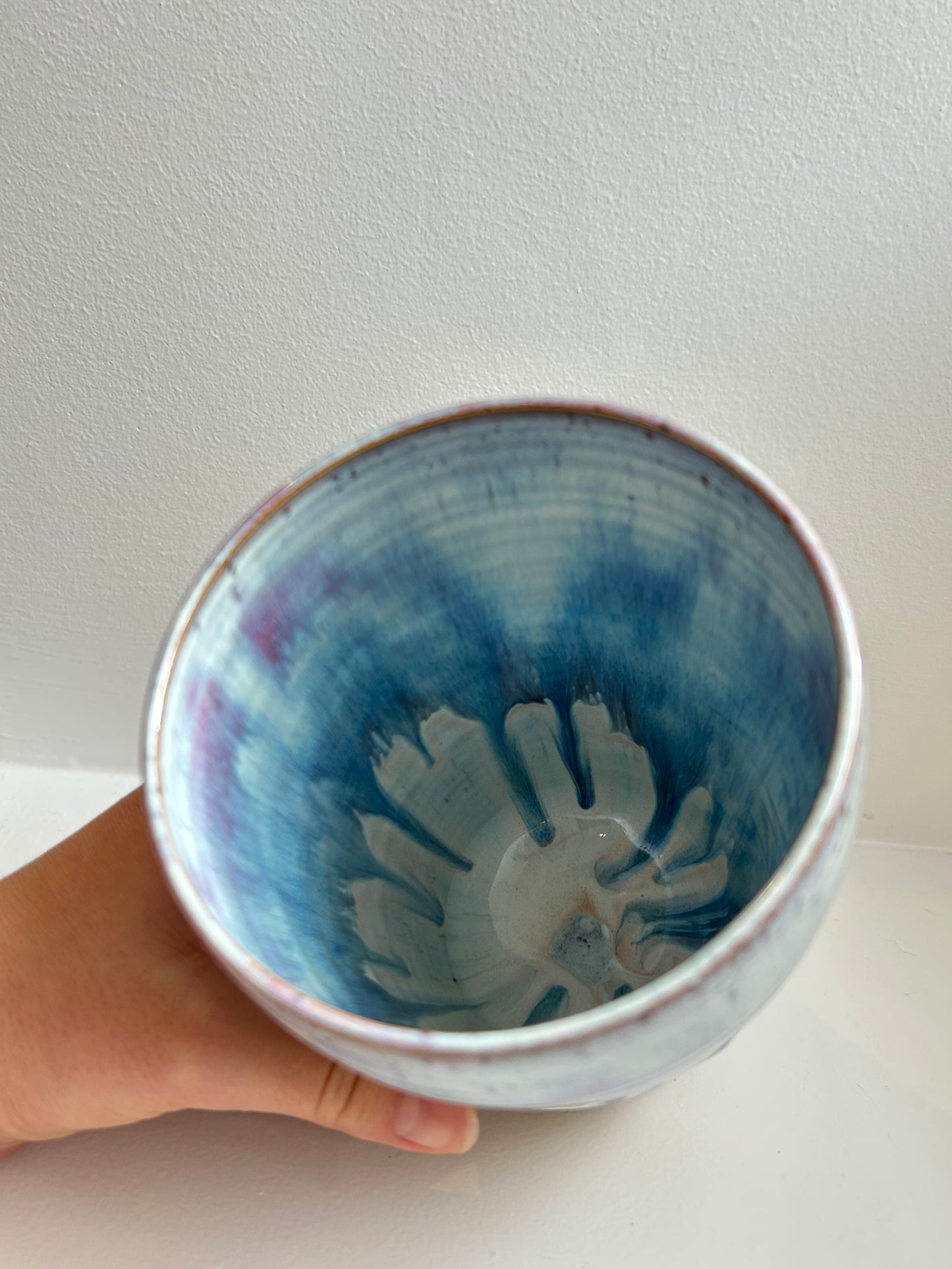 Speckled Pastel Purple Vase / Utensil Holder