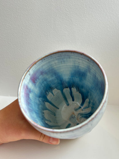 Speckled Pastel Purple Vase / Utensil Holder