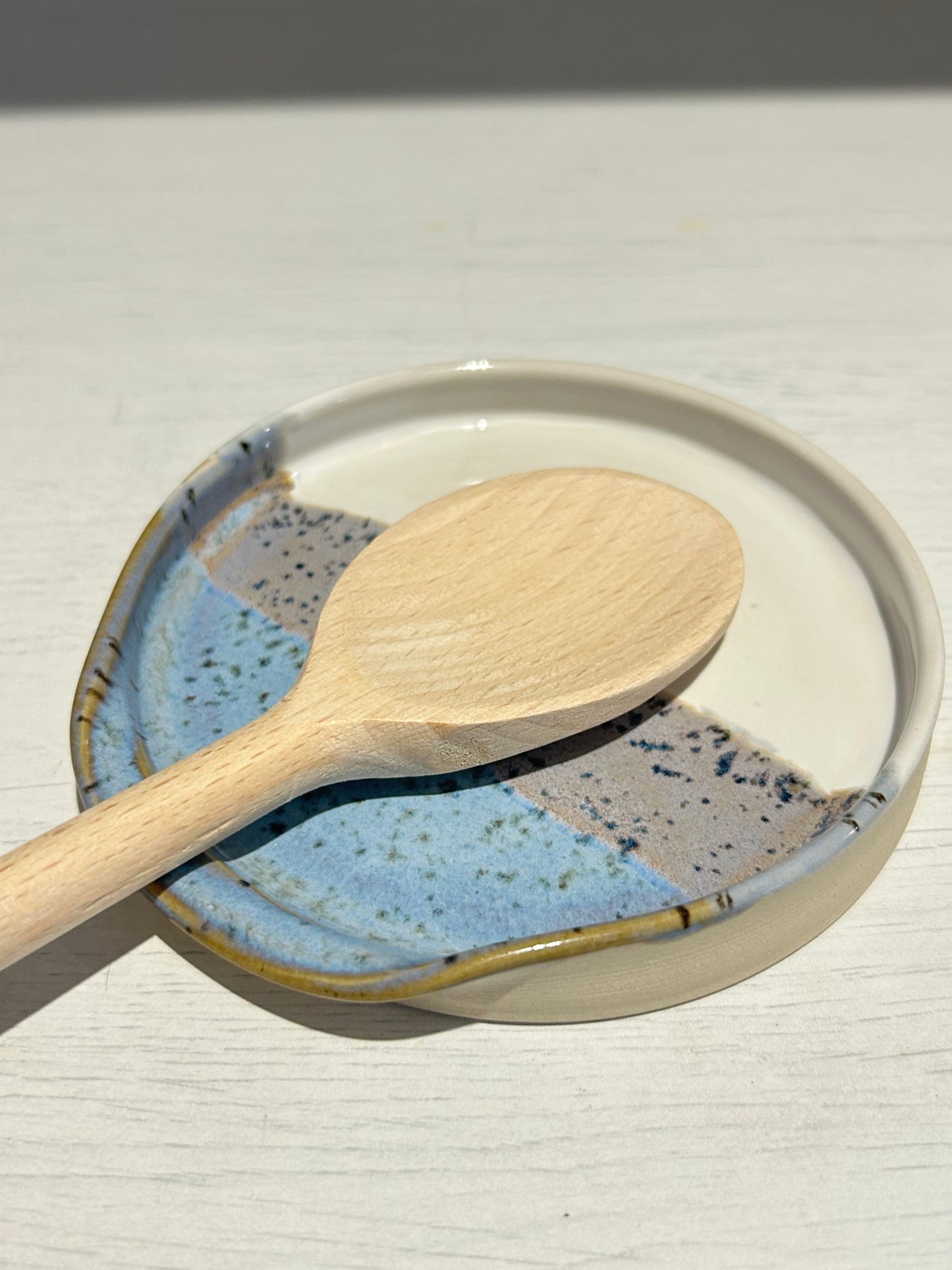 Pastel Blues Spoon Rest Small