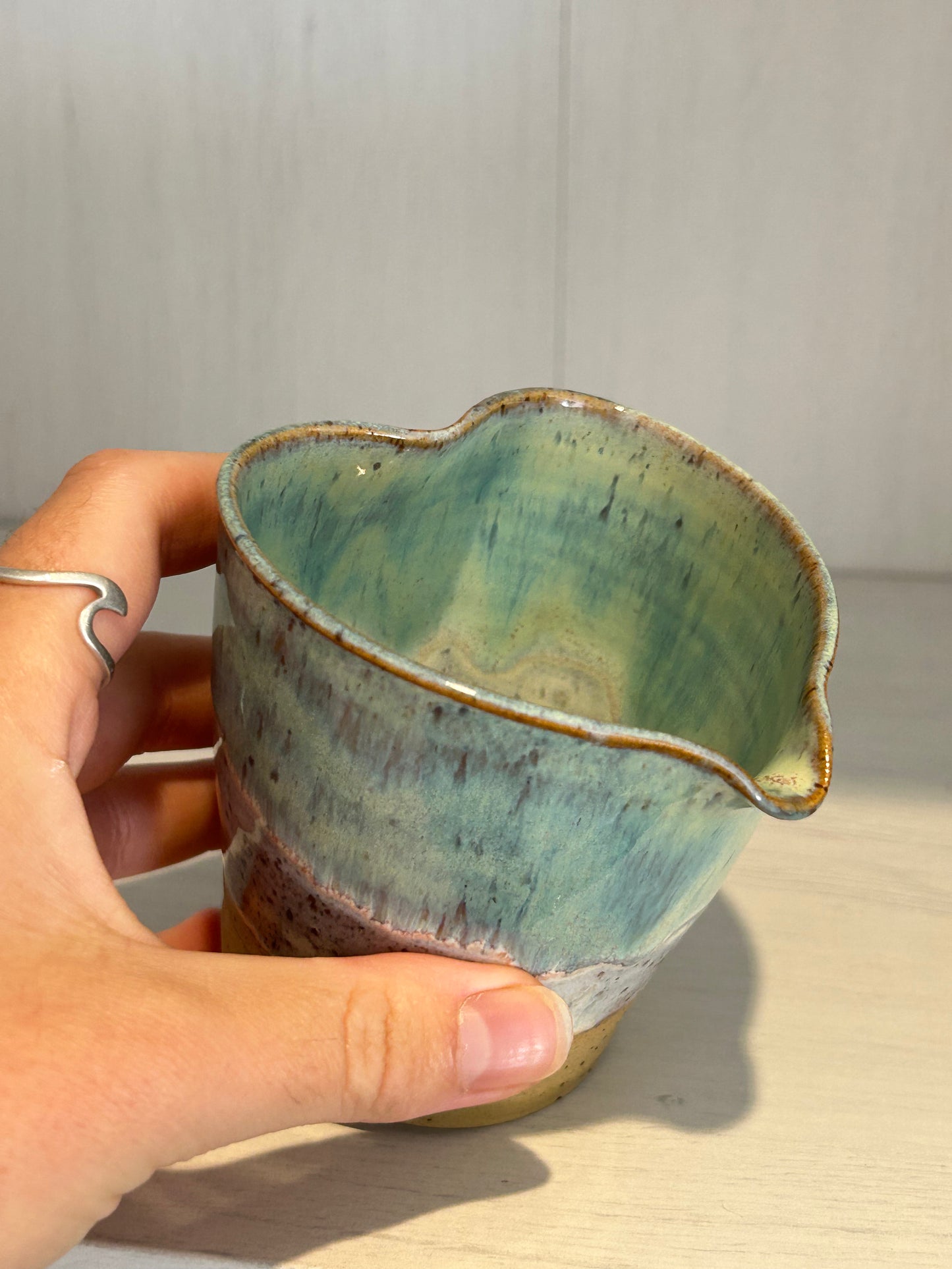 Sea Green Heart Jug