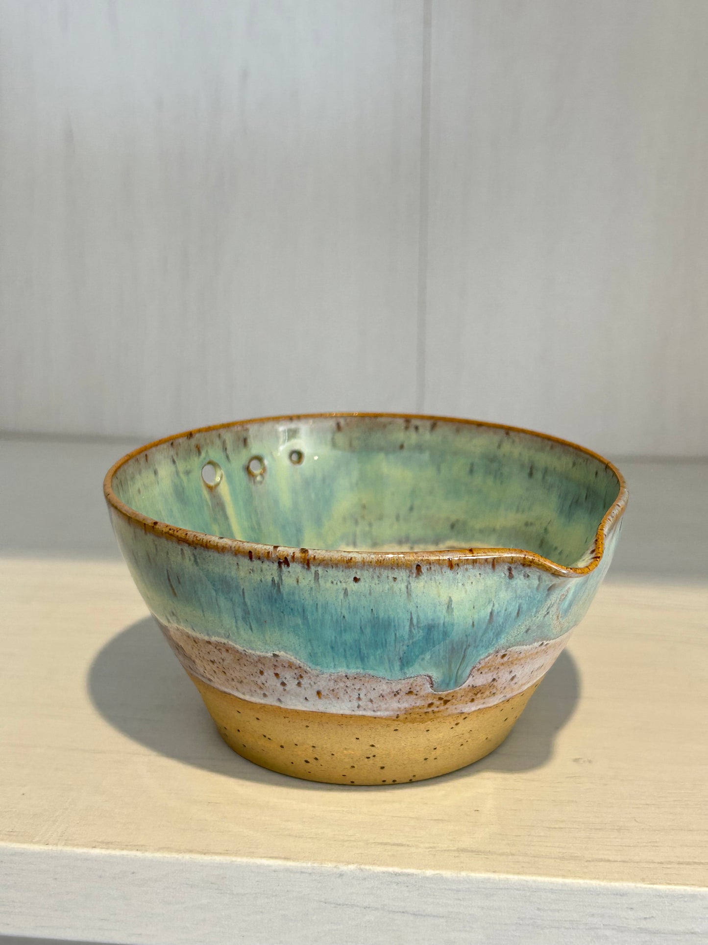 Sea Green Herb Stripper Bowl