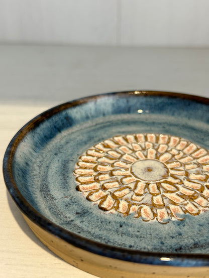 Blue Midnight Garlic Grater Spoon Rest
