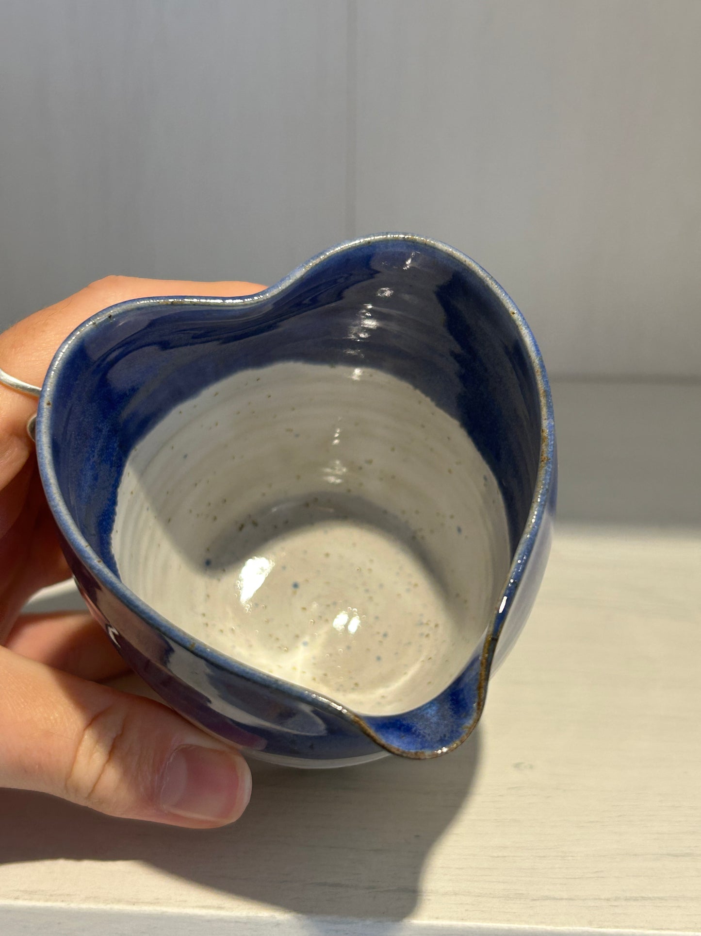 Indigo Heart Jug