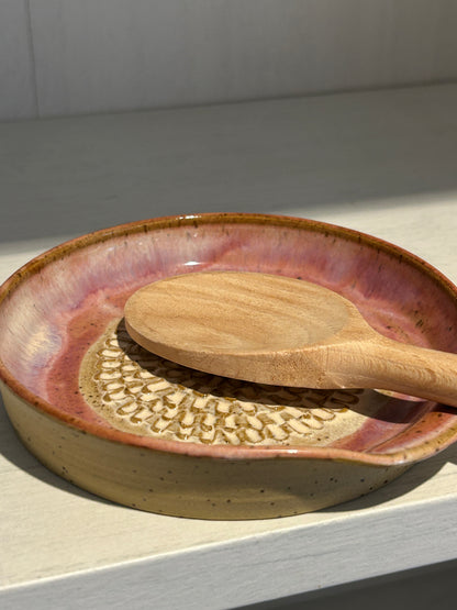 Cherry Blossom Garlic Grater Spoon Rest