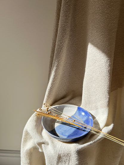 Indigo Shallow Bowl