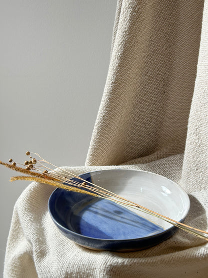 Indigo Shallow Bowl