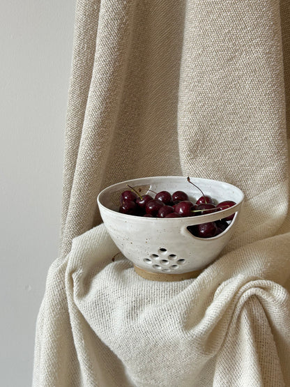 Speckled White Colander