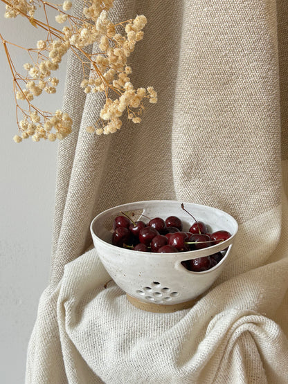 Speckled White Colander
