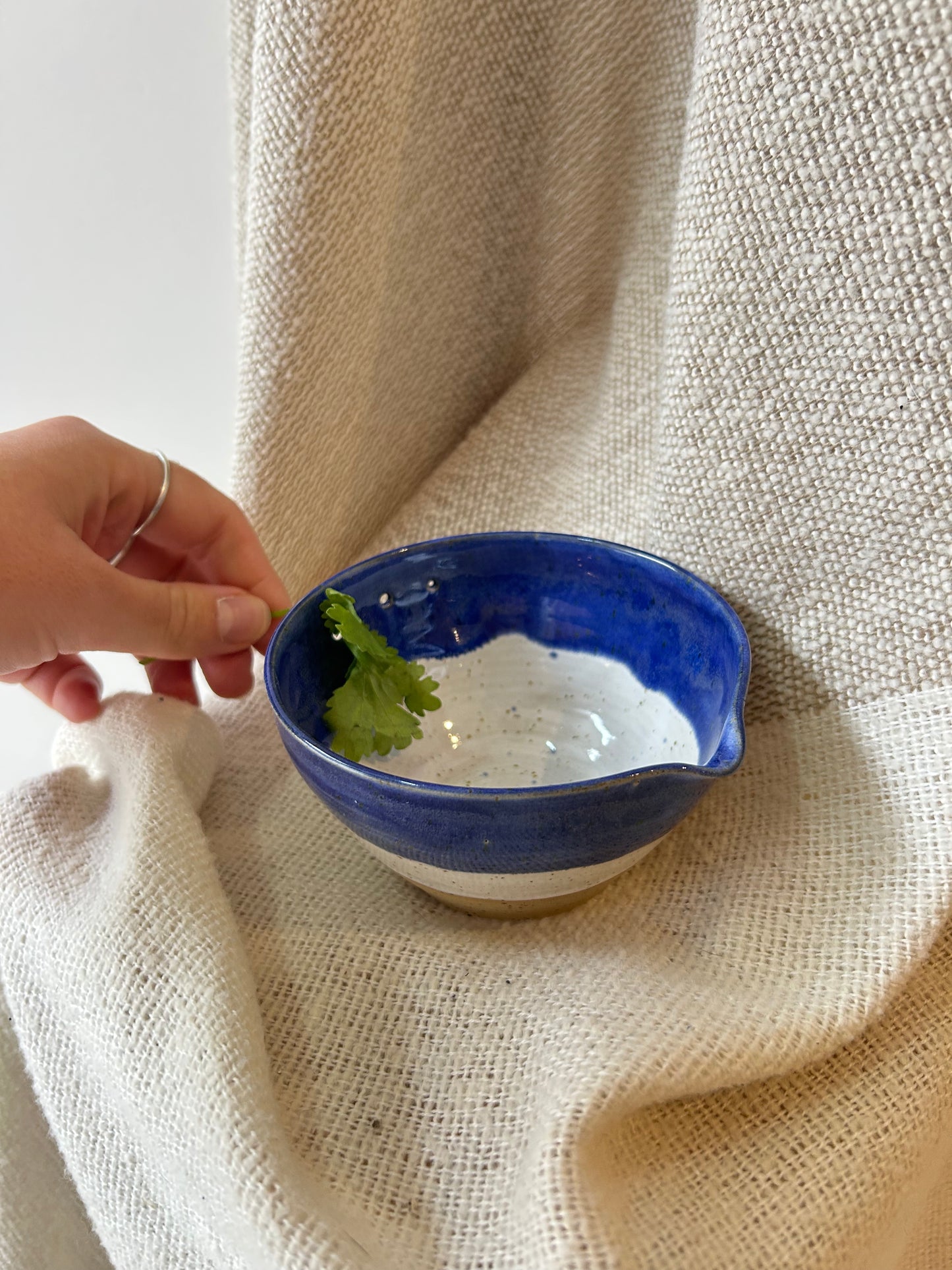 Indigo Herb Stripper Bowl