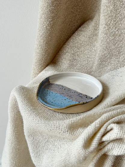 Pastel Blues Spoon Rest Small