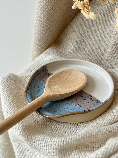 Pastel Blues Spoon Rest Small