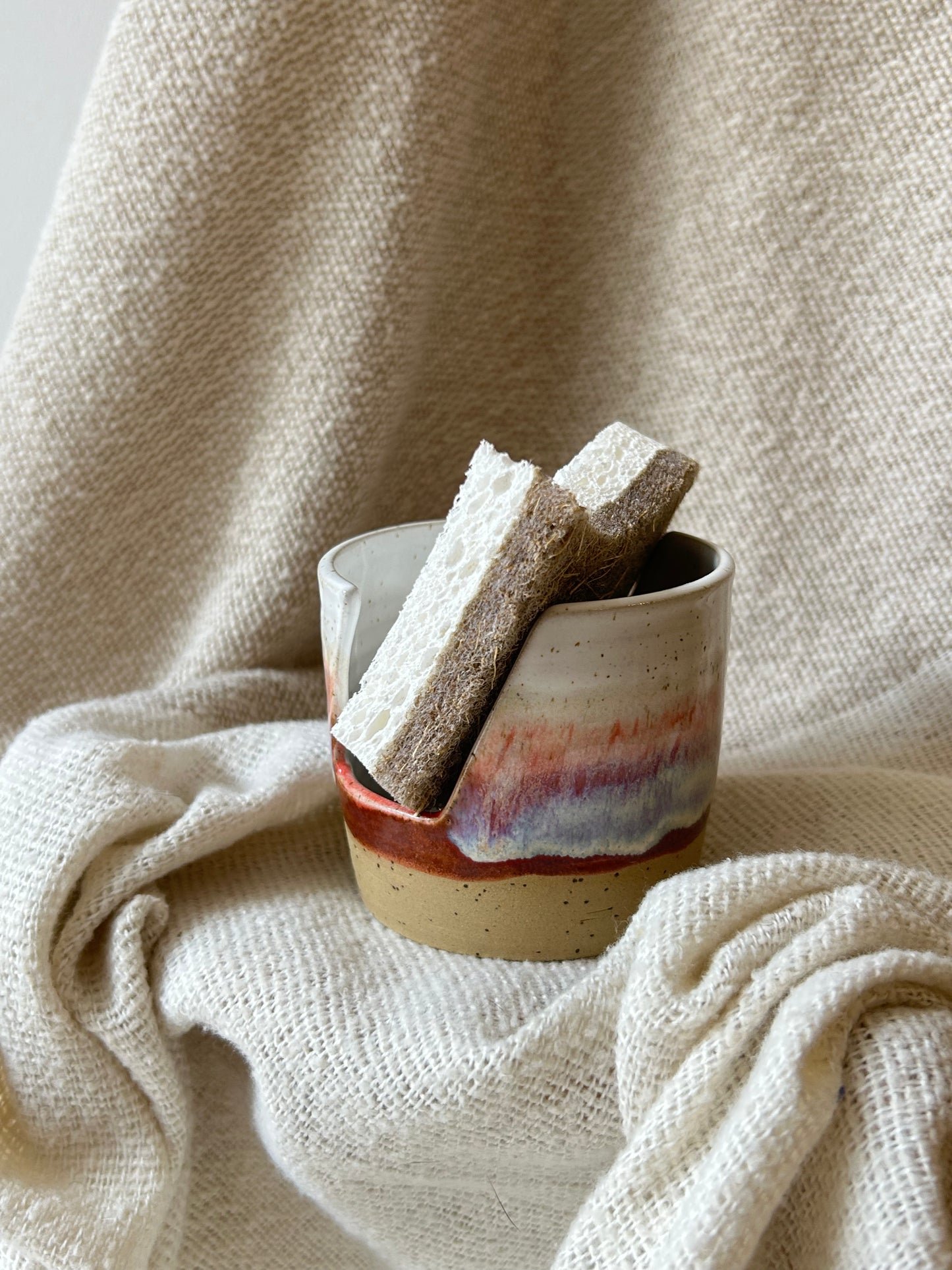 Crimson Sponge Holder