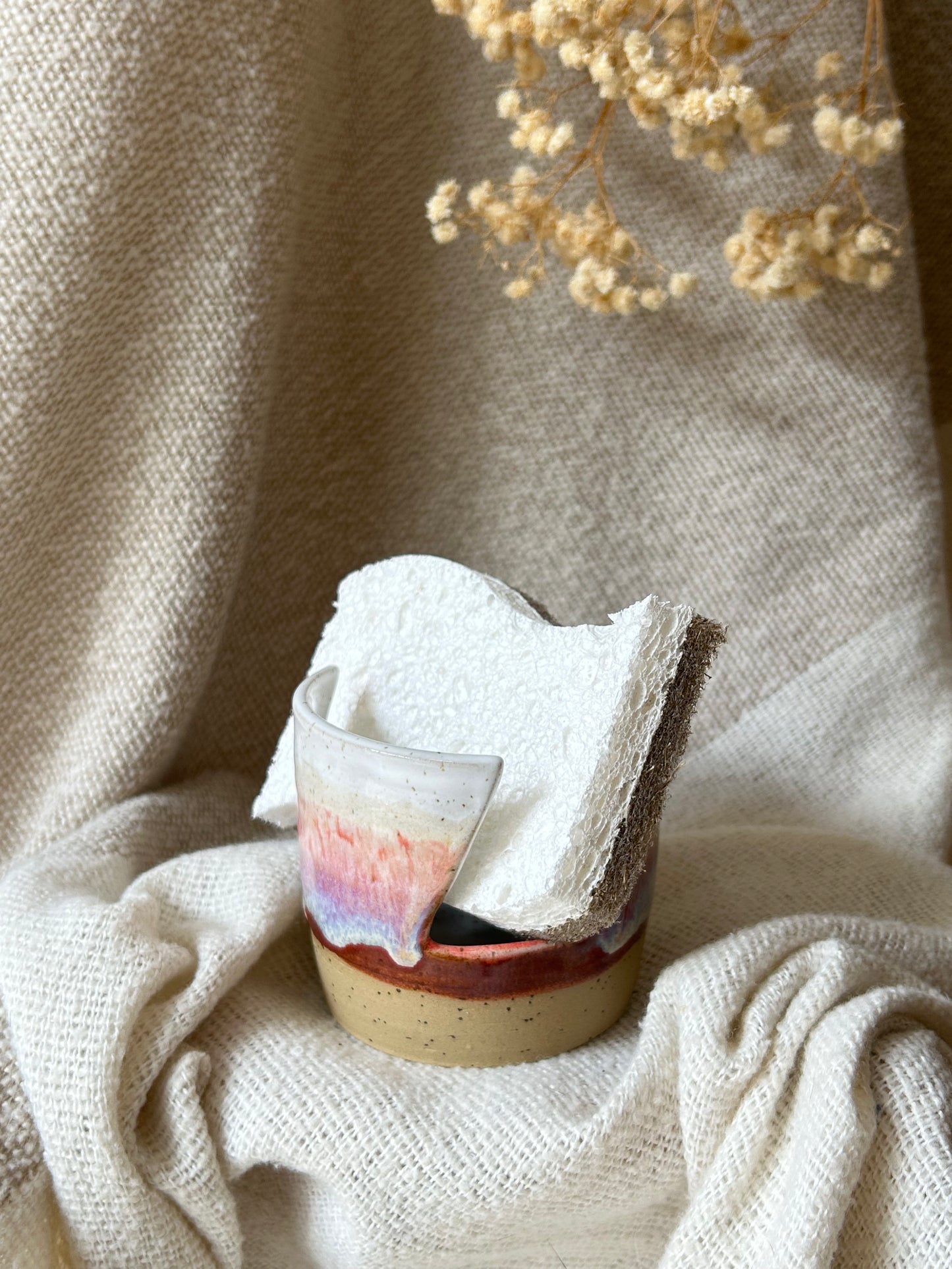 Crimson Sponge Holder