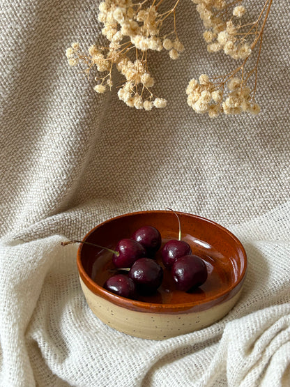 Burnt Sienna Tapas Dish (Taller)