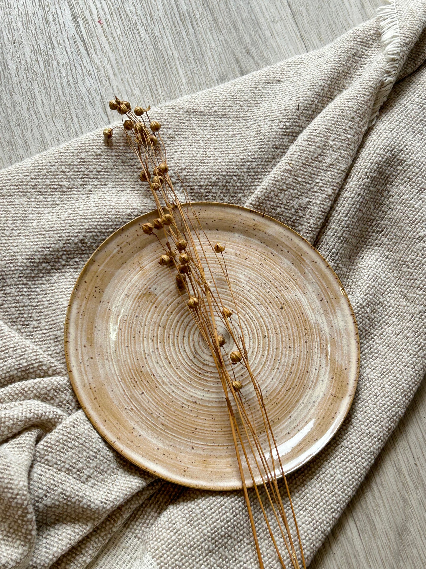 Rosewood Breakfast Plate Wider
