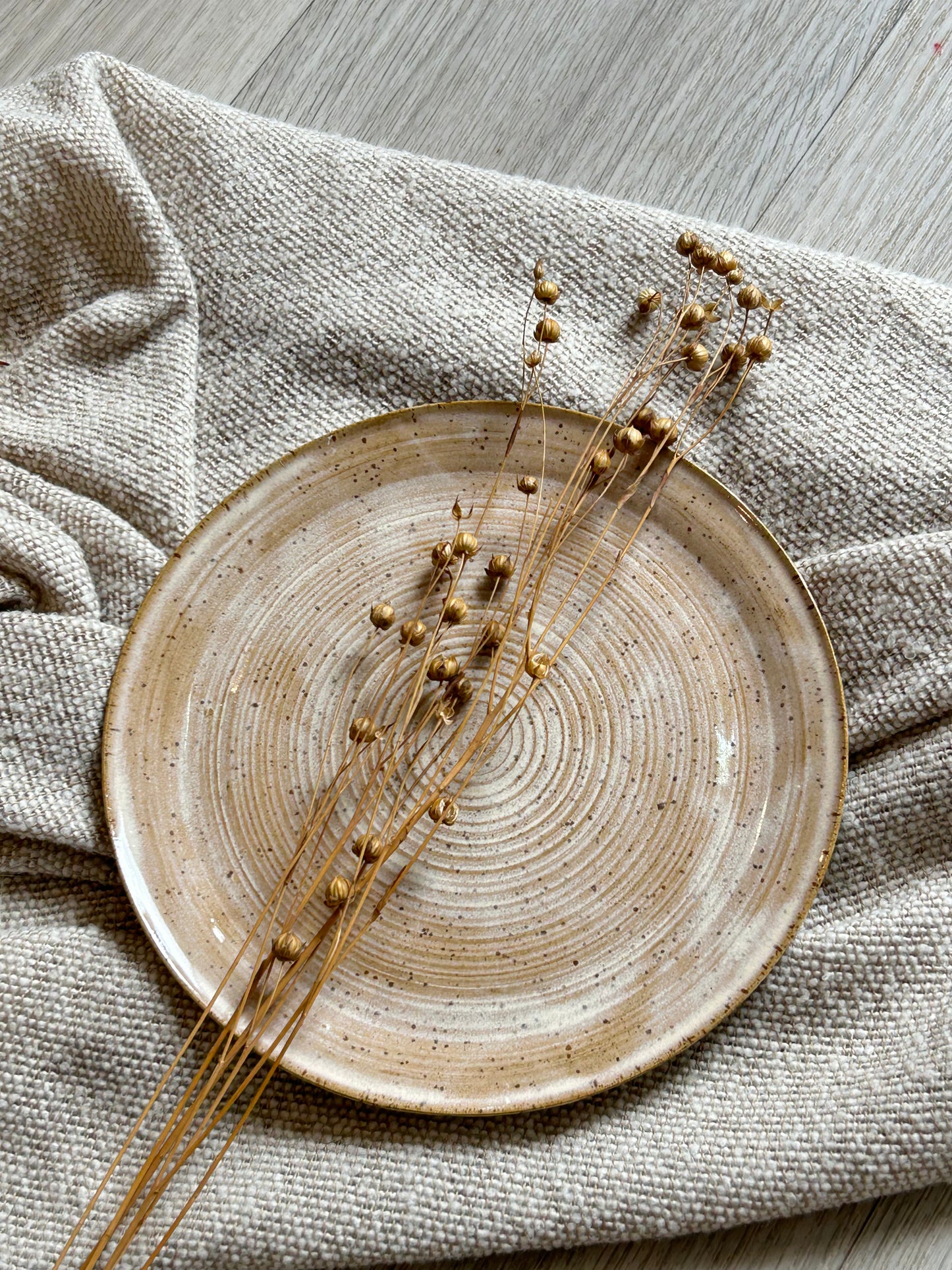 Rosewood Breakfast Plate Wider